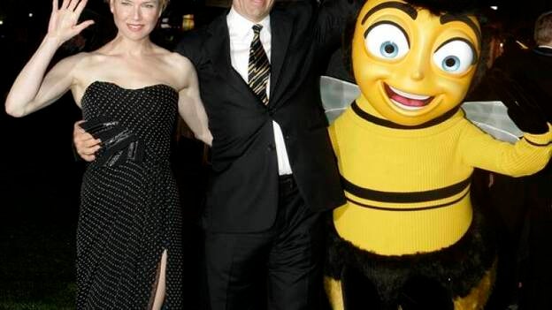 Renee Zellweger Y Jerry Seinfeld En El Estreno De Bee Movie En