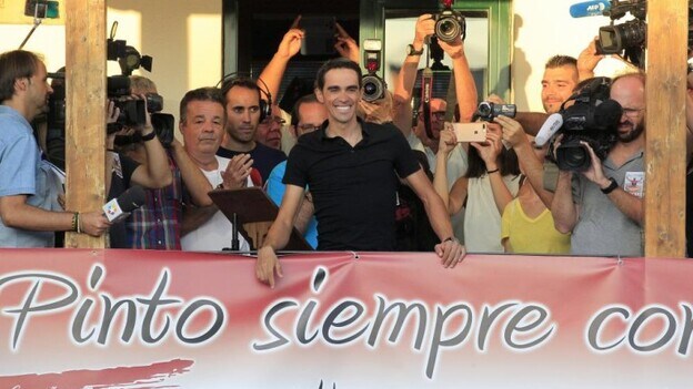 Contador, homenajeado en Pinto
