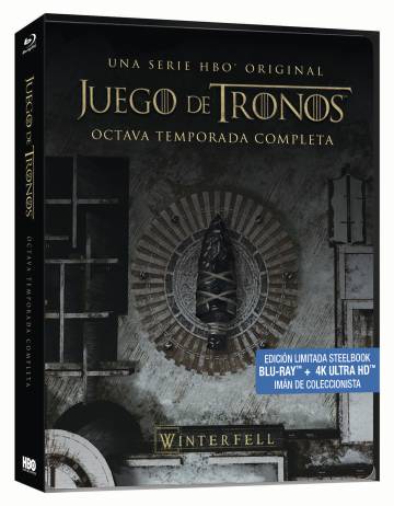 Carátula del DVD de la octava temproada de 'Juego de Tronos'.