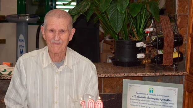 Antoñito Rodríguez cumple 100 años en Valsequillo