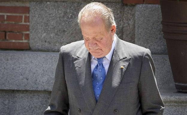 Don Juan Carlos, en junio de 2014, días después de anunciar su intención de abdicar./efe