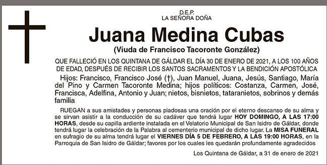 Juana Medina Cubas Canarias7