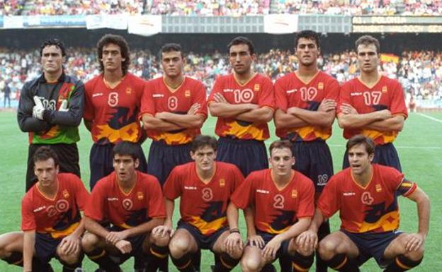La selección olímpica de fútbol de Barcelona'92.