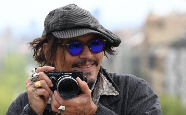 Johnny Depp durante la presentación de 'El fotógrafo de Minamata' en el BCN Film Fest el pasado abril.