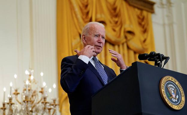 Joe Biden, durante un acto este miércoles en la Casa Blanca.
