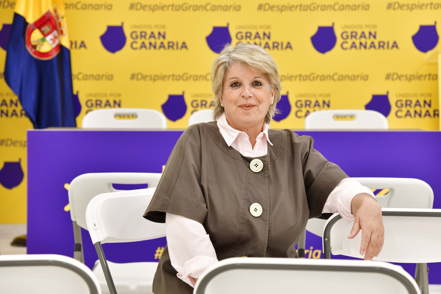 Carmen Guerra, esta semana, en la sede de Estados por Gran Canaria. 