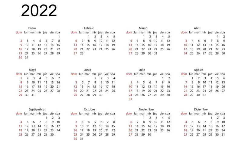 National and local holidays in all the Canary Islands for the year 2022 Labor Calendar 2022 in the Canary Islands: bridges and holidays