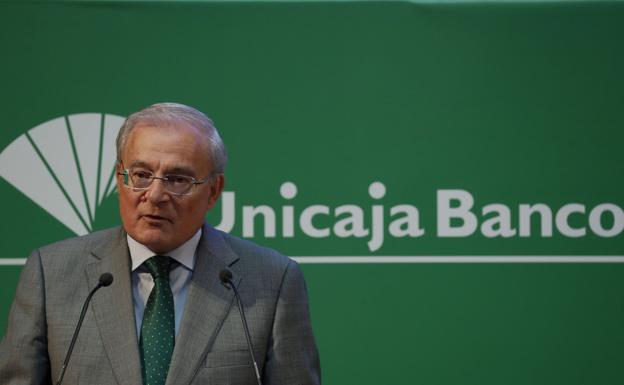 Manuel Ajuaga, presidente de Unicaja Banco.  / ef