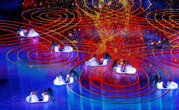 Imagen de la ceremonia de clausura de los Juegos de Invierno de Pekín 2022. /EFE