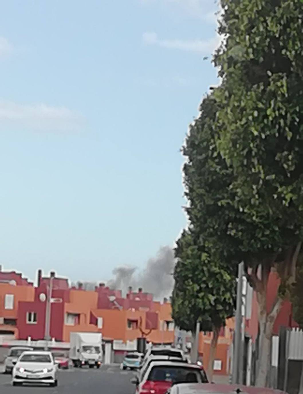 Incendio en la panadería Manaude en Los Llanos, Santa Lucía