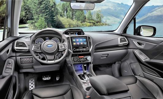 Interior del Subaru Forester. 