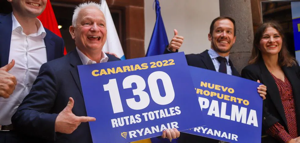 Ryanair conecta La Palma con Madrid, Barcelona y Santiago de Compostela