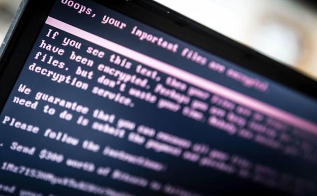 Imagen de un ordenador infectado con un 'malware', o atacante malicioso.