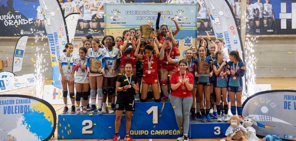 Double for San Roque in the Canary Islands Junior Volleyball Championship