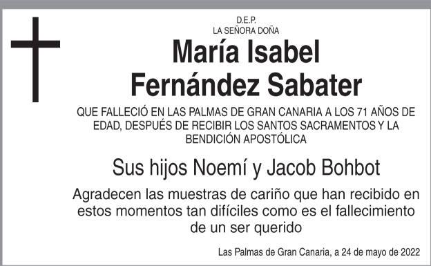 María Isabel Fernández Sabater