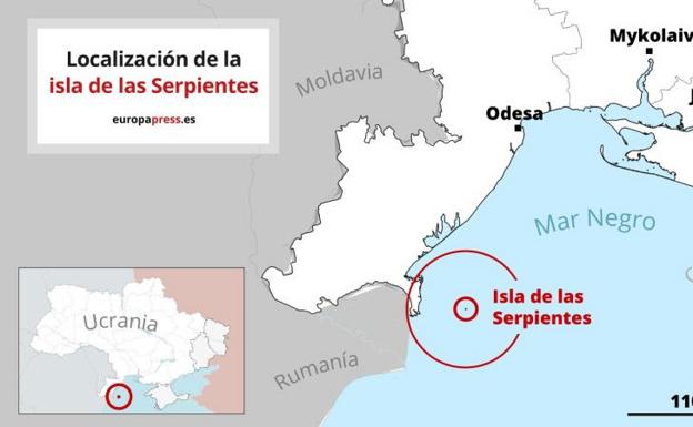 La Isla de Serpientes está estratégicamente colocada en el Mar Negro./ep