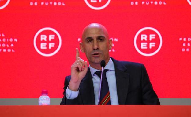 The president of the FEF, Luis Rubiales. 