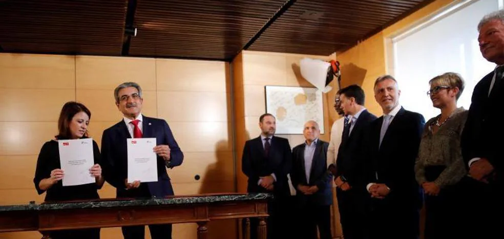 Sánchez considers 62% of the pact on the Canarian agenda that he signed with NC to be fulfilled