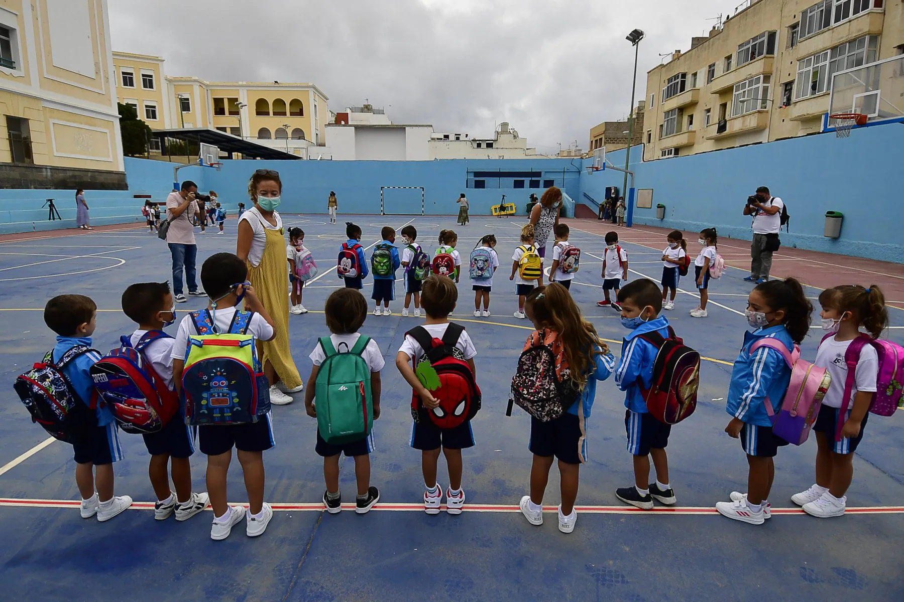 Foto de archivo de ecolares del segundi ciclo de Infantil en un colegio de la capital grancanaria. / JUAN CARLOS ALONSO