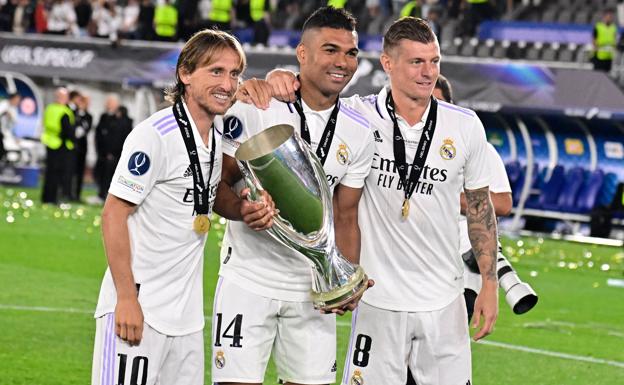 Casemiro, along with Modric and Kroos in a midfield that is already history.