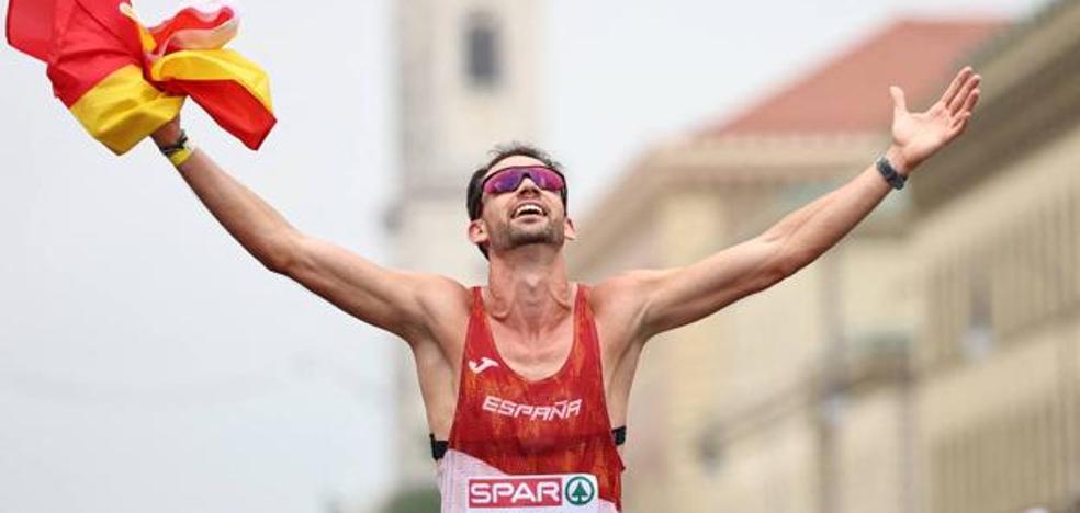 Álvaro Martín wins gold and Diego García wins bronze in the 20-kilometre walk of the European Athletics Championships
