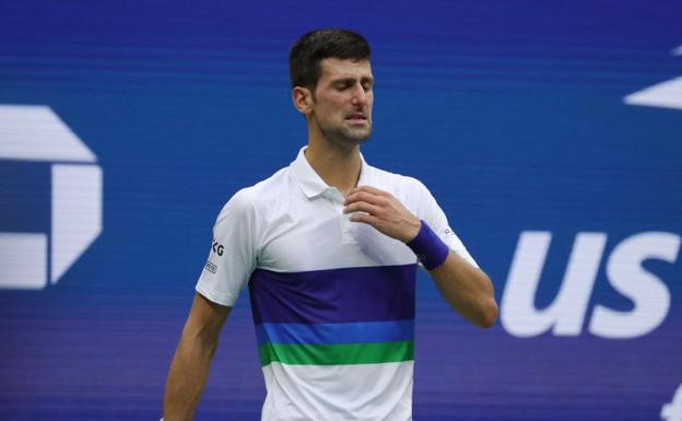 Djokovic, tras la final del US Open 2021, que perdió contra Medvedev./Kena Betancur / AFP