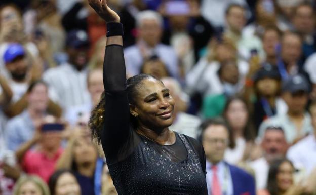 Serena Williams says goodbye.
