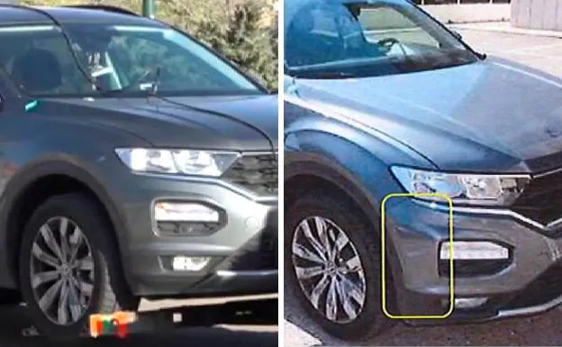 Image of the transfer of the vehicle taken by Atlas and, on the right, the photo of the ERAT report.