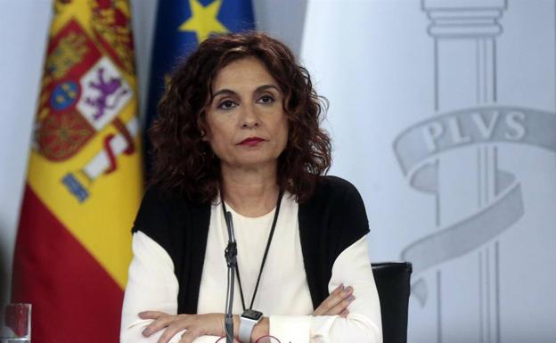 La ministra de Hacienda, María Jesús Montero. 