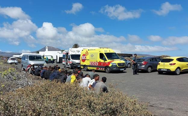 Imagen de la patera llegada la mañana del 22 de septiembre a Lanzarote. /Consorcio de Emergencias