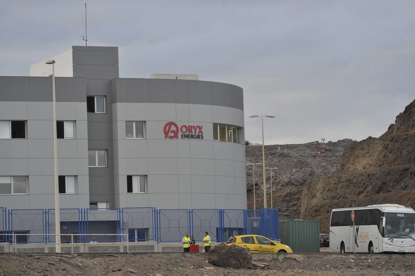 Imagen de las oficinas de Oryx en la península del Nido, en el puerto de Las Palmas. 