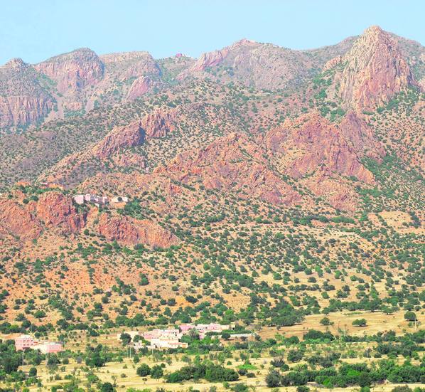 Sur del Anti Atlas, proximidades del bosque de dragos de Jebel Anzi. 