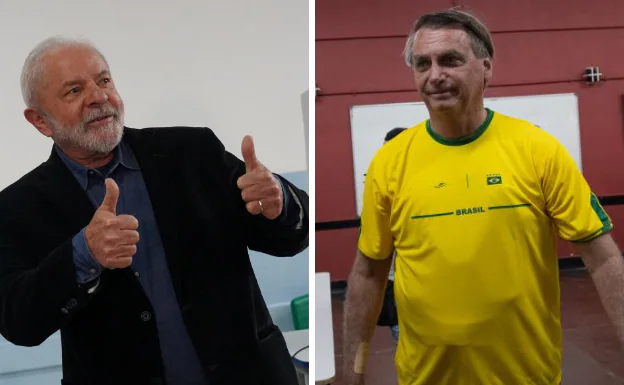 Lula y Bolsonaro madrugaron para depositar su voto en las elecciones presidenciales brasileñas.