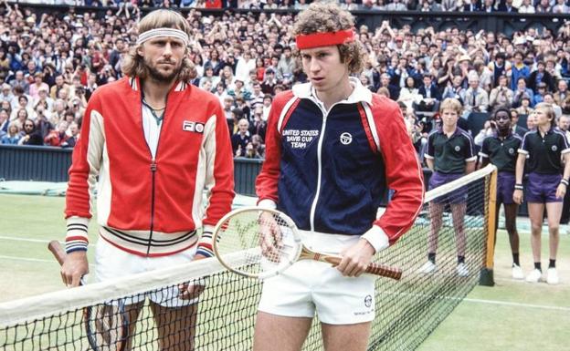 Bjorn Borg y John McEnroe (d). 