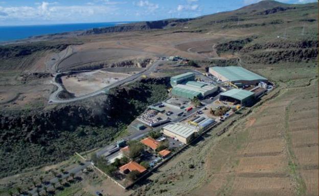 Vista de las instalaciones del Ecoparque Sur, en Juan Grande, y de los terrenos colindantes. /C7